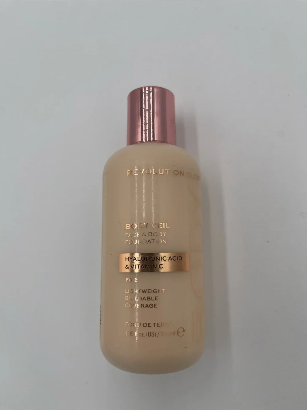 Revolution Glow Body Veil Face & Body Foundation - Light FO.2